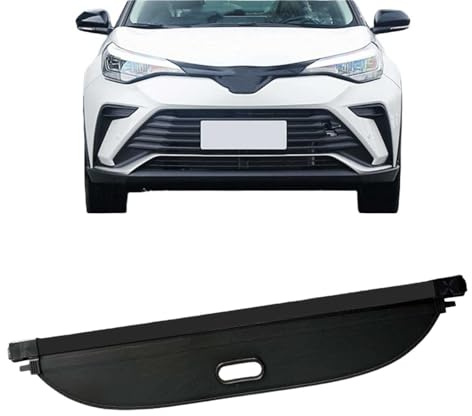 Cubierta De Carga Retráctil para Toyota CHR 2018-2023, Equipaje Trasero Privacidad Carga Tapa del Maletero Retráctil Cubierta Carga,Carbon Fiber