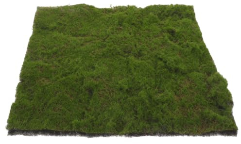 Gadpiparty Artificial Moss Lawn 13x13 Inch Fake Moss Pad, Faux Green Moss Mat for DIY Crafts Sand Table Model Festival Home Garden Wall Decor