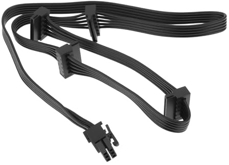 EMSea Câble d'alimentation Femelle 5 Broches avec 4 Connecteurs d'alimentation SATA pour La Plupart des Ordinateurs de Bureau Compatible avec MSI