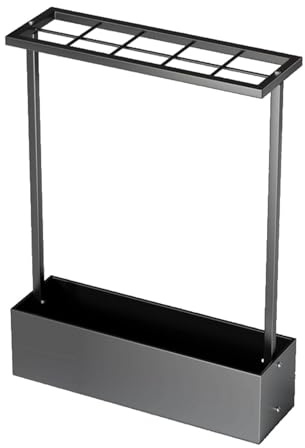 Hellery Pool Queue Rack Metall Queue Ständer Freistehende Billard Queue Aufbewahrung Vertikale Queue Organizer Praktisch Stabil für Zuhause Billardzimmer Club, Schwarz
