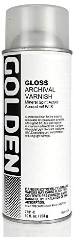 Golden Archival Varnish Gloss 10 oz Spray Can
