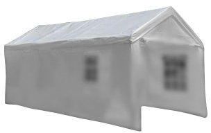 Nexos Trading Pavillondach/Ersatzdach/Wechseldach/Dachbezug für Partyzelt Festzelt Zelt 4x8m - Dachplane 180g/m² PE wasserdicht – Farbe: weiß