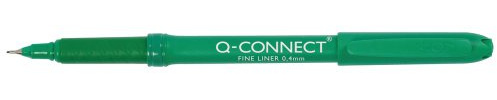 Q Connect Fineliner Pen, 0,4 mm, grün