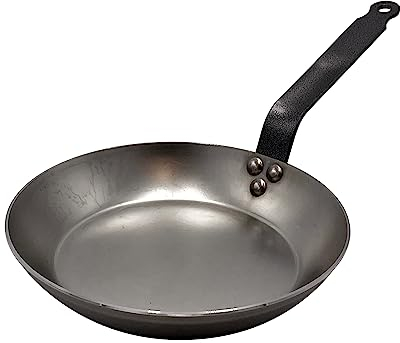 Pentole Agnelli Lionese Padella Pesante in Ferro, antiaderente, 28 cm, Grigio