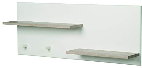 roba Wandregal Babyzimmer 'Felicia', über Wickelkommode Kinderzimmer, 2 Ablagen, 2 Haken