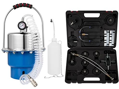 VEVOR Kit Sistema Valvola di Spurgo Freno, 10-40 PSI 5 L Kit di Spurgo della Pressione Pneumatica, è Adatto per Lo Spurgo dei Sistemi di Freno, Frizione per Veicoli con ABS e Un'Officina Professionale