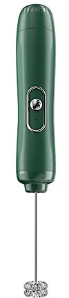 Montalatte Manuale Piccolo Montalatte Ricaricabile Portatile, Crema Caffè Agitatore Elettrico Frusta Frullatore A Schiuma, Mini Frullatore A Immersione, Velocità Regolabile Potente Miscelatore for Bev