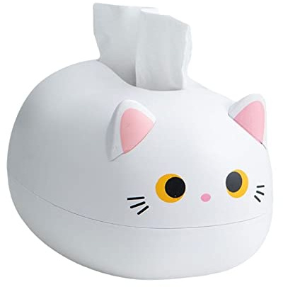 Fenhua Taschentücher Box, Cartoon Katze Tissue Box Mit Zahnstocher Box, Rechteckiger Taschentuchspender Abnehmbar, Papierhandtuch Box Cartoon Tissue Container Für Home Office Auto Tissue