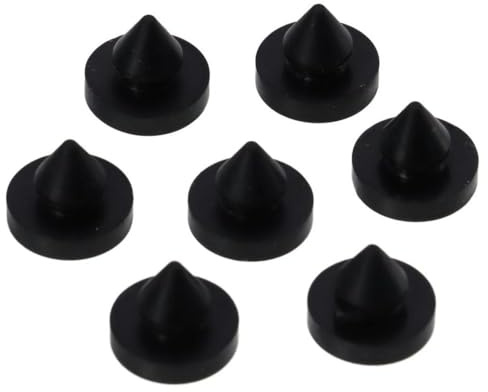 HOBBYIN 12pcs Door Silencer 1/2 Heavy Duty Rubber Silencer Shock Absorber,Rubber Door Stop Stud Replacement Tips Doorstopper Bumpers
