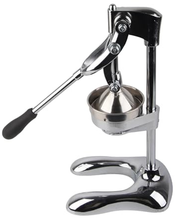 Spremiagrumi Manuale in Acciaio Inox, Spremifrutta Multifunzione per Arance, Limoni, Lime, Melograni, con Maniglia e Manuale di Istruzioni