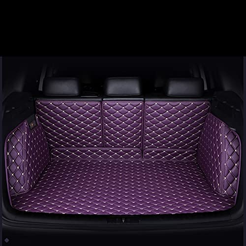 DZSYINGCHUSM Kofferraummatten Custom Für Mercedes A/b/c/e/s/g Klasse Cla CLB CLS CLK Gla Glb Glc Gle Gls Gt Für Metris Ml Auto Leder Teppiche Abdeckung Kofferraumwanne Set (Color : Lila)