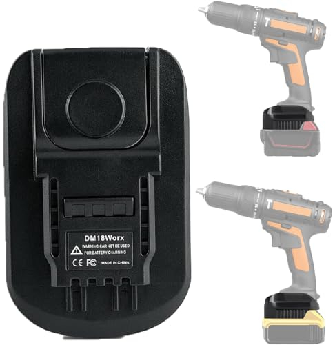 für Dewalt & Milwaukee zu Worx 20V Akku Adapter, passend für Dewalt & Milwaukee Akkus für Worx 20V Akkuwerkzeuge