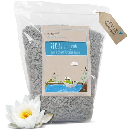 Zeolith grob 5-8 mm für Gartenteich - 5 kg - natürlich gegen Algen - für klares Wasser