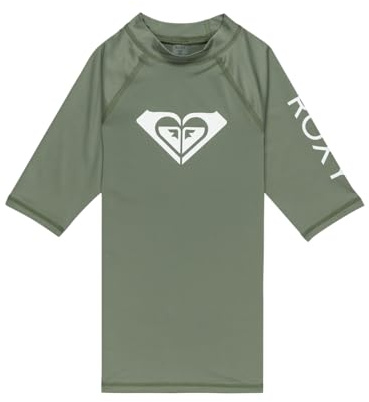 Roxy Fille Wholehearted T-Shirt, Basil, 14 Ans EU