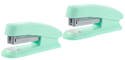 Operitacx 2stücke Multi-funktion Stapler Mintgrün Tragbarer Metall-heftgerät Für Büro Schule Und Zuhause Hochwertige Und Langlebige Heftfunktion Für Müheloses Heften