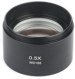 XINFULI Microscopio Digital, Lente objetiva de microscopio estéreo 0.5X, teleconvertidor de 165 cm, teleconvertidor Auxiliar for Aumentar la Distancia de Trabajo Ver un Mundo Más Microscópico