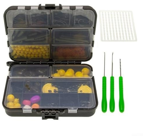 Boîte de pêche entièrement équipée avec 143145 accessoires de pêche à la carpe pour tout défi de pêche (143 pièces)