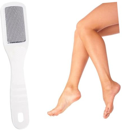 WOONEKY Acero Inoxidable para Pedicura Doble Cara Removedor de Callos y Seca Herramienta Profesional para Cuidado de Pies Agrietados Color