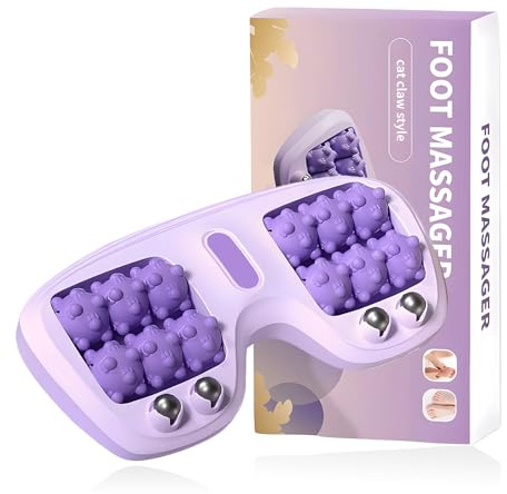 Fußmassageroller Fussmassageroller Fussroller Massageroller Fußmassage Roller Massageroller Füße Fußroller Massage Fußrolle Foot Massage Roller Fussrolle Faszienrolle für Füße Stressabbau Lila