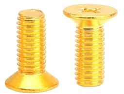 Viti a testa piatta rotonda, 50 pezzi M2 viti a testa svasata in ottone con testa a croce e filettatura metrica(6mm,M2)