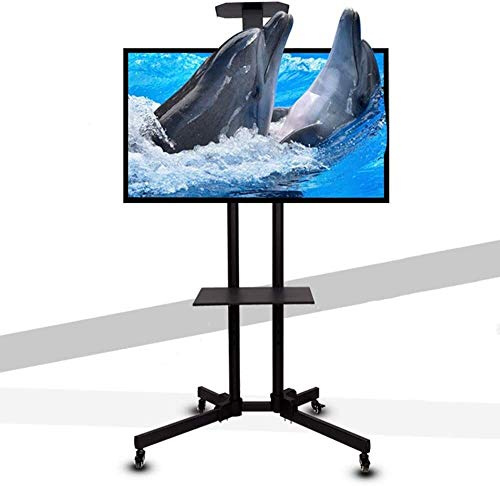 Soporte de TV portátil Carro de TV Soporte de Piso 42-85 Pulgadas Estante para una máquina Soporte de Piso para TV TV LCD Carro de Soporte móvil Carro de TV con Pantalla para el hogar Carros de TV