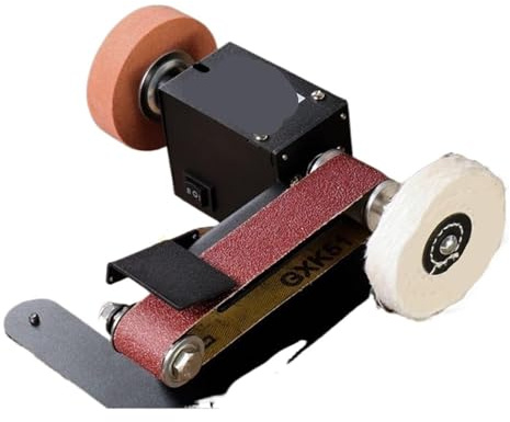 Mini lijadora de banda Lijadora De Banda, Afilador Cuchillos Para El Hogar, Pequeña Máquina Lijado, Mini Pulido Eléctrico, Afilado, Papel Lija Escritorio,para trabajos de bricolaje(250)