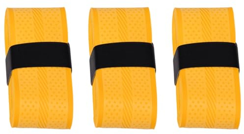 CAZSTYK 3 cintas de agarre para raqueta de bádminton, planas, antideslizantes, resistentes al desgaste, mango absorbente de sudor para deportes, fitness, mango absorbente de sudor