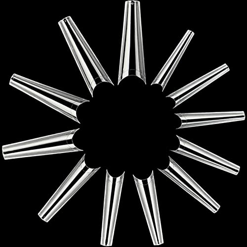 600 Pièces Extra Long Tips pour ongles de cercueil, FITDON XXL Long Demi-couverture Ballerina Faux ongles en acrylique transparent pour les salons de manucure et le DIY Nail Art