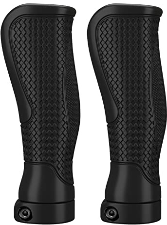 Himiway Bike Handlebar Grips, Ergonomic Bike Grips, Lock on Rubber Bicycle Handle Grip, Non-Slip Comfort Bike Grip Protector for E-Bike Beach Cruiser Razor Scooter Foldable Bicycle Tricycle