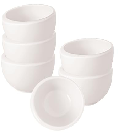 Villeroy & Boch NewMoon - Juego de 6 tazas de café (90 ml, porcelana premium, sin asa), color blanco