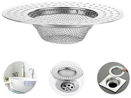 4PCS Bath Drain Hair Catcher,shower hair catcher drain protector,stainless steel bathroom sink plug strainer,sink drainer filter/stopper/sieve,kitchen plug hole strainer,shower drain cover hair trap.