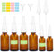 YSWOVUO 6 Piezas Botella de Spray Nasal Vacía, 30ml+10ml Botella de Pulverización Nasal de Cristal con Boquillas Embudos Pegatinas, para Perfume, Aceites Esenciales, Solución Salina