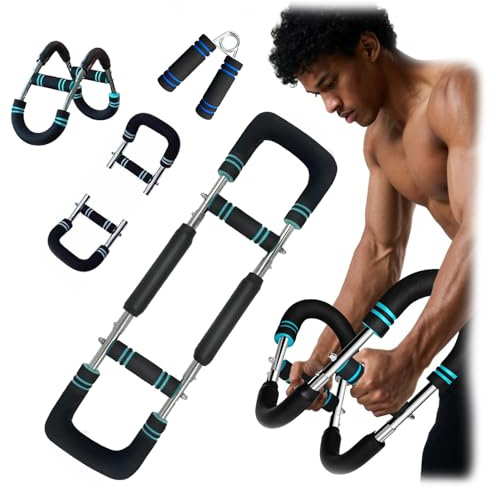 2PCS Chest Workout Equipme, Professional Adjustable Resistance Twister Arm Trainer Forearm Strengthener for Men, Home Gym Biceps Equipment , Power Twister Exercise Strength Training Accessories
