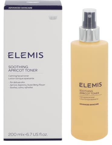 ELEMIS Soothing Apricot Toner 200ml - Gentle Hydrating Toner, Calms & Refreshes Skin, Reduces Redness, for Sensitive Skin, Revitalizes & Nourishes