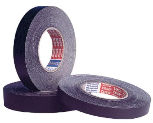 tesaband (offenes Gewebe), schwarz 50m:19mm