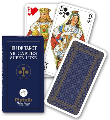 Tarot Luxe: 78 Cartes Dos Bleu ET Or