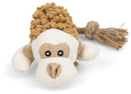 Petface Shaggy Monkey Plush Dog Toy