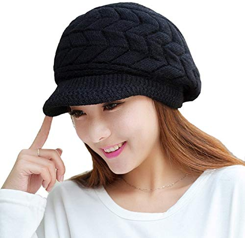 Tuopuda Cappello Donna Invernale Cappello Beanie Cappelli Donna Berretti con orecchie cappello donna inverno con visiera