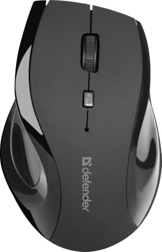 Defender Souris Optique sans Fil Noir 6D 800-1600 dpi