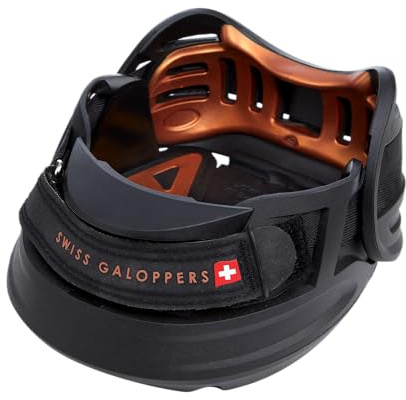 SWISS GALOPPERS SG Boot Kit Pair - Premium Durable TPU Hoof Boots All-Year Trail Riding Protection, Sizes 3-8 (SG7)