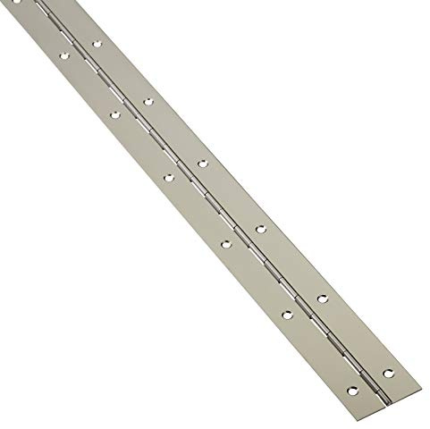 SOTECH Bisagra de piano 1000 x 40 x 0,7 mm de puerta de acero inoxidable | mate