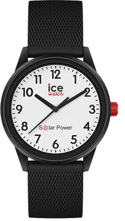 ICE-WATCH- ICE Solar Power Black Mesh - Schwarze Damenuhr mit Silikonarmband - 018478 (Small)