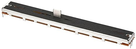 sourcing map 2Stk Fader Variabler Widerstände Mischer B Art B10K Ohm | Doppelkanal Linear potentiometer 128mm Gerade Rutsche