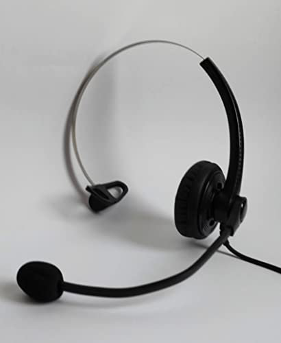 Auricular monoaural con cable para teléfono fijo, teléfono móvil, smartphone (jack 2,5 mm)