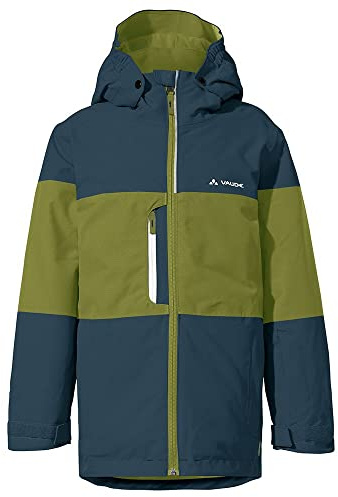 VAUDE Snow Cup gefütterte Jacke Kinder, wasserdicht, dark sea/avocado, 104
