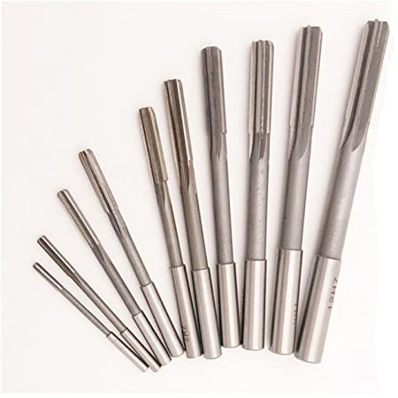 KIRANDY 10pcs / Set. HSS 4241. Gerade Schaftmaschine Reibahle 3/4/5/6/7/8/9/10/11/12 mm H7 High Precision Chucking Reamer