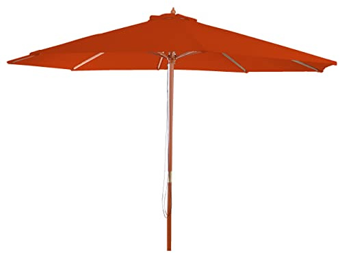 Sonnenschirm Florida, Gartenschirm Marktschirm, Ø 3,5m Polyester/Holz 7kg