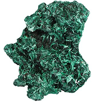 mookaitedecor Natürliche Malachit Rohstein Edelsteine Druse Mineralien | Unregelmäßig Kristallgruppe Steine Probe, Dekorative Kristalle Drusen Spirituelle Sammlerstück Deko für Geschenk, 101-200g