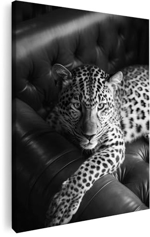 Artmazing | Leopard Bild | Poster & Kunstdrucke | Bild Hochkant | Pop Art Bilder Leinwand | S Art Bilder Preise | Coole Wandbilder Wohnzimmer | Kunstdruck Leinwand | Bild Leinwand XXL | Bild Leopard