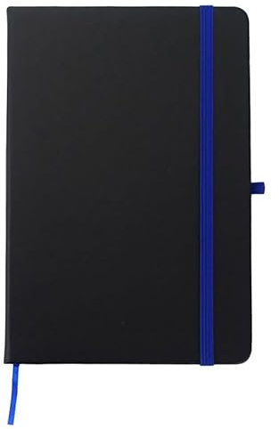 Edles Notizbuch mit Soft-Touch-Cover in Schwarz | Individualisierbar | Personalisiert | Individuell graviert | Blau